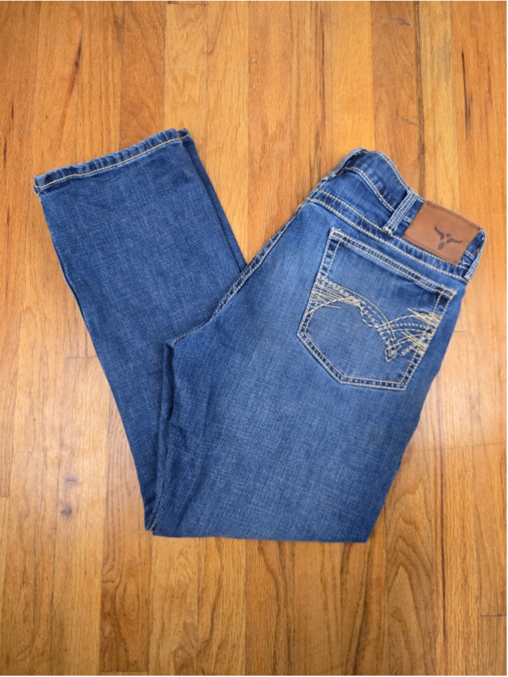Men's Wrangler 20X Straight Leg Jeans, Blue, Size 34x30